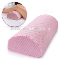 Half Moon Pillow Bolster - Pain Relief Memory Foam Cushion with Removable/Washable Cotton Cover