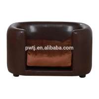 2020 hot confortable faux leather dog bed sofa