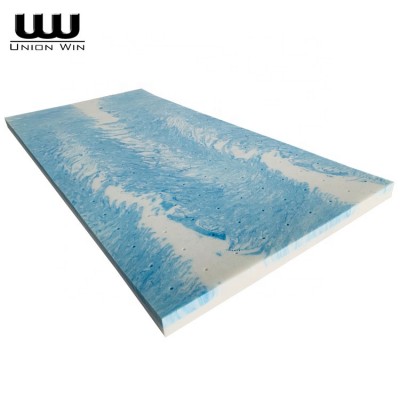 Union Win  Queen Size 3 Inch Gel Swirl Memory Foam Topper