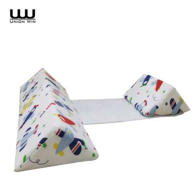 Union Win Memory Foam Wedge Support Baby Pillow With Printed Cotton Fabric Cover