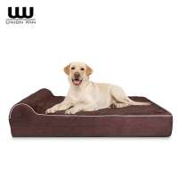 Union Win Deluxe Waterproof Orthopedic Memory Foam Dog Bed With Pillow